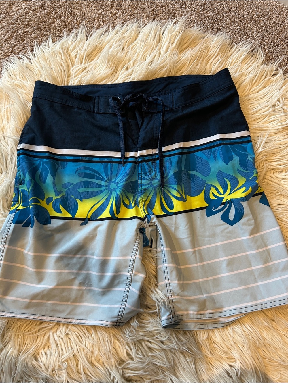 Men's Blue size 32 Swim Trunks